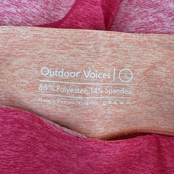 OUTDOOR VOICES Springs 7/8 Legging In Flamingo/Rose/Clay - Picture 8 of 8